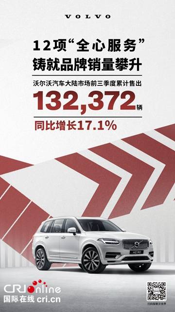 沃尔沃汽车销量稳健提升 前三季度销量超13万辆 汽车频道 国际在线